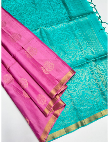 PURPLE-Soft Silk Sarees